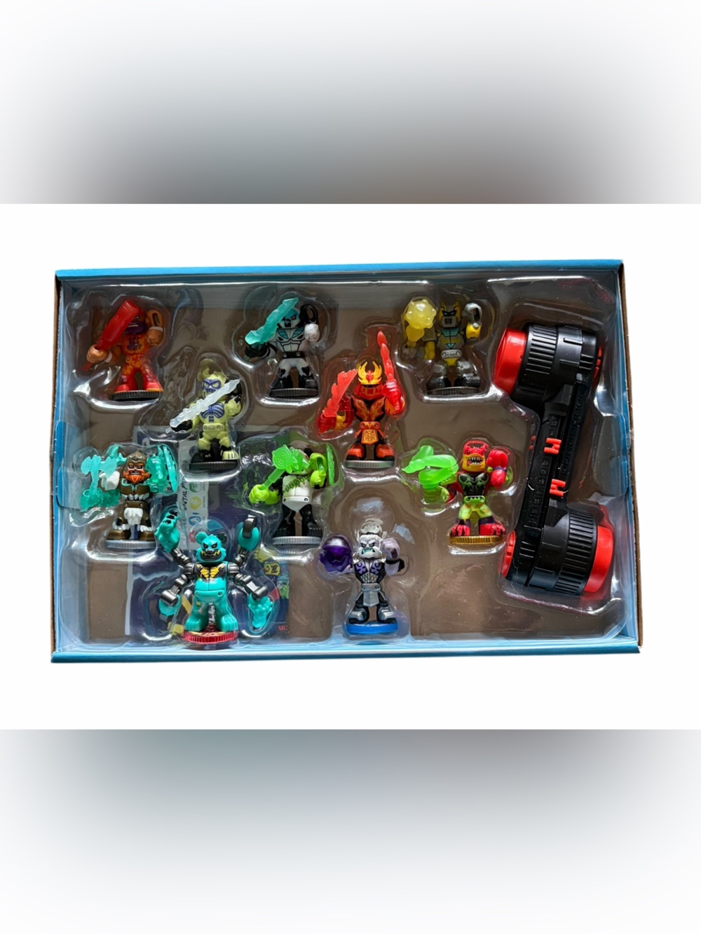 Elemental Warrior Action Figure Playset | 10 Mini Figures with Launcher